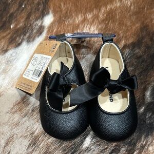 Lucky Brand Black Kids Shoes with Bow